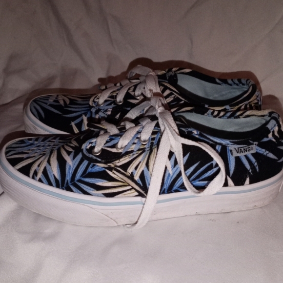 Vans Camden Tropical Palm Leaf Women's Sz Missy 4 - Picture 2 of 11
